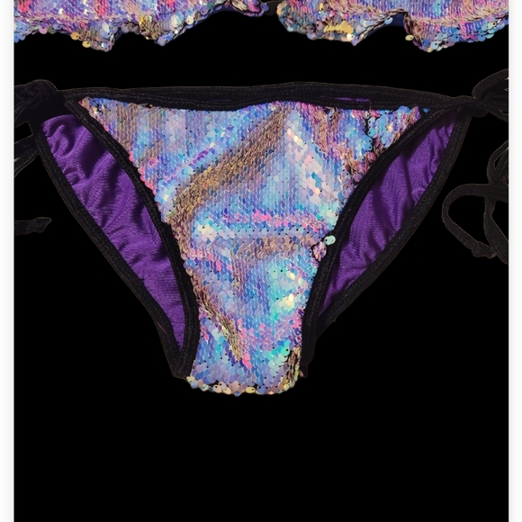 FISH SCALE PASTEL RAINBOW TINY BIKINI 👙 - Picture 3 of 9